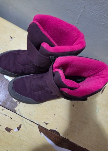 Decathlon Kız Çocuk Mor Velcro Bot