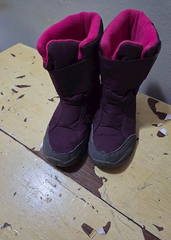 34 Beden Kız Çocuk Mor Velcro Bot
