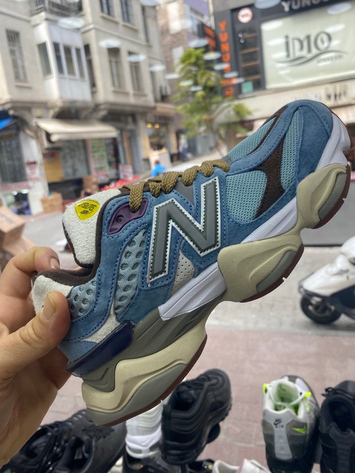 Mavi Bağcıklı Platform Topuklu Spor Ayakkabı - Görsel 2