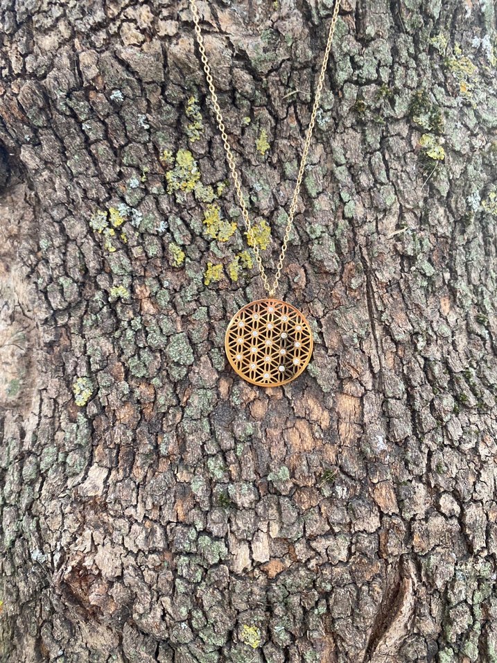 Uzun Zincirli Altın Renkli Bohem Kolye - Görsel 4