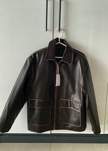 Mango deri ceket - Görsel 2
