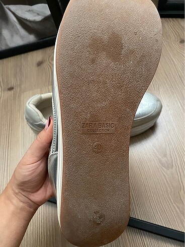 40 Beden gri Renk Zara yüksek taban spor ayakkabı