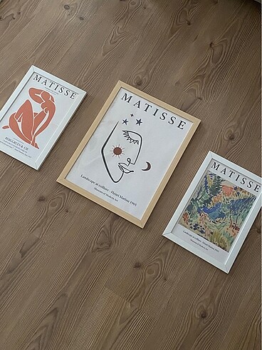 Diğer Üçlü Matisse set tablo