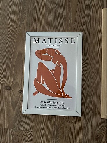  Beden Üçlü Matisse set tablo