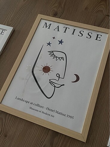  Beden beyaz Renk Üçlü Matisse set tablo