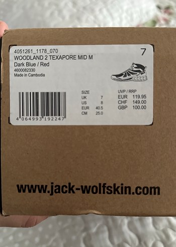 Jack Wolfskin Erkek Lacivert Outdoor Bot - Görsel 3