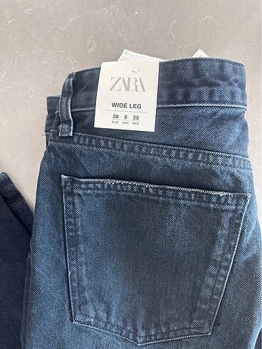 38 Beden lacivert Renk Zara jean