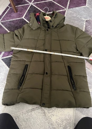 Kapüşonlu Düğmeli Erkek Mont - Görsel 5