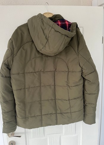 Kapüşonlu Düğmeli Erkek Mont - Görsel 3