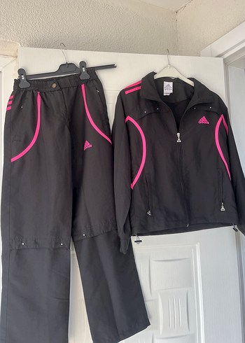 Kadın Siyah-Pembe Spor Takım Fermuarlı - Görsel 3