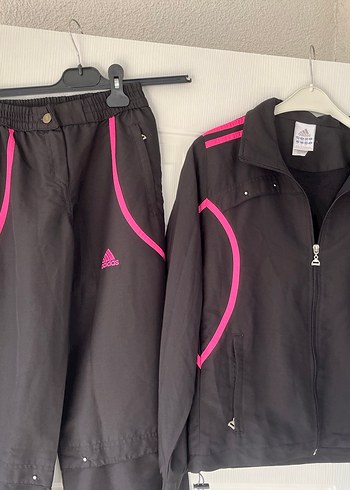 Kadın Siyah-Pembe Spor Takım Fermuarlı - Görsel 4