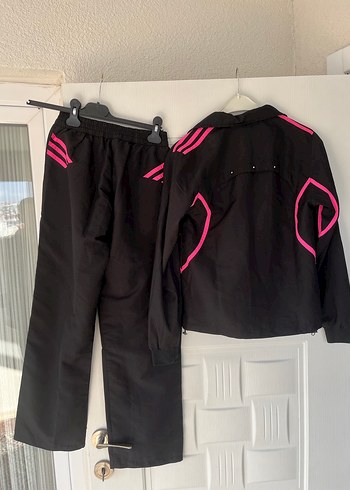Kadın Siyah-Pembe Spor Takım Fermuarlı - Görsel 2