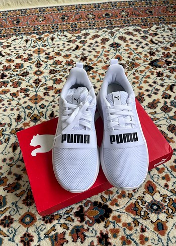 Beyaz Puma Kadın Spor Ayakkabı Platform Topuklu - Görsel 4