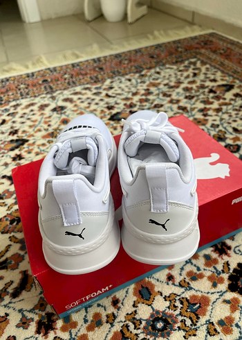 Beyaz Puma Kadın Spor Ayakkabı Platform Topuklu - Görsel 2