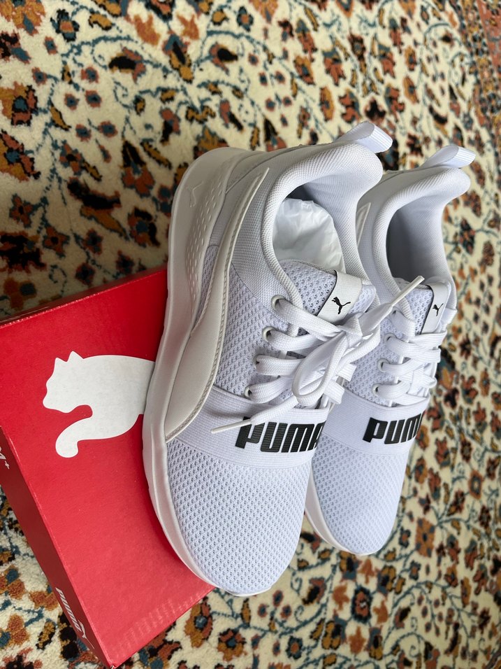 Beyaz Puma Kadın Spor Ayakkabı Platform Topuklu - Görsel 3