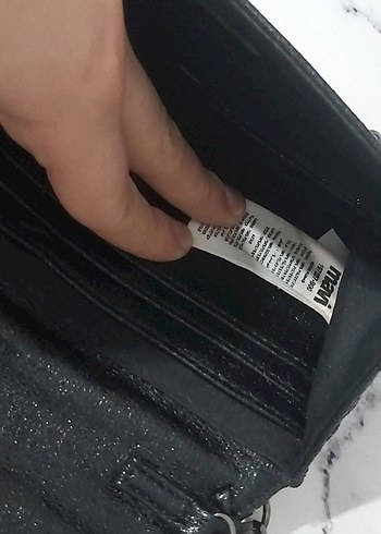 Zincir Detaylı Siyah Deri Yılan Desenli Çanta - Görsel 3