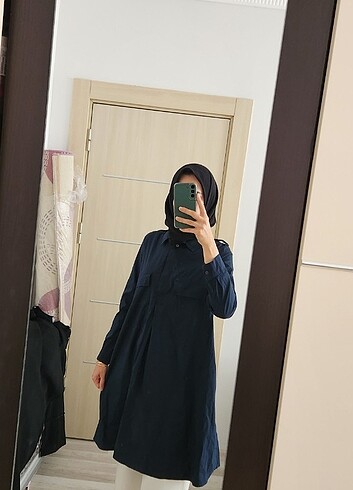 m Beden lacivert Renk Cos tunik