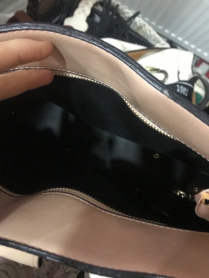 Bej Deri Elastik Detaylı Kadın Çanta - Görsel 4