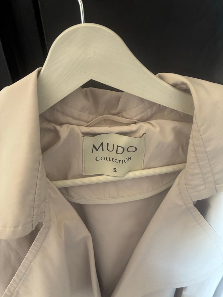 Mudo Beyaz Kadın Midi Trençkot - Görsel 2