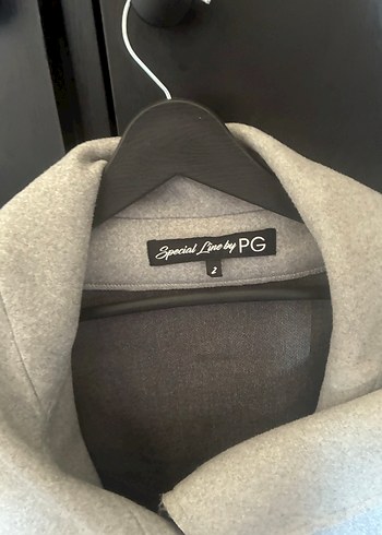 Gri Salaş Midi Kaban - Görsel 2