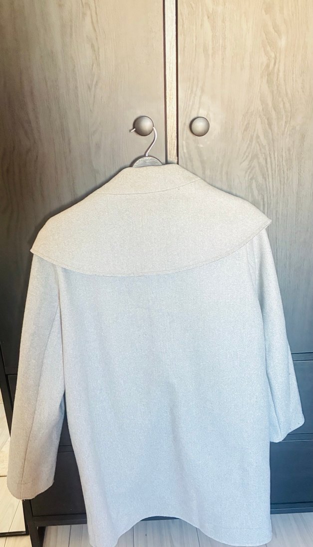 Gri Salaş Midi Kaban - Görsel 3