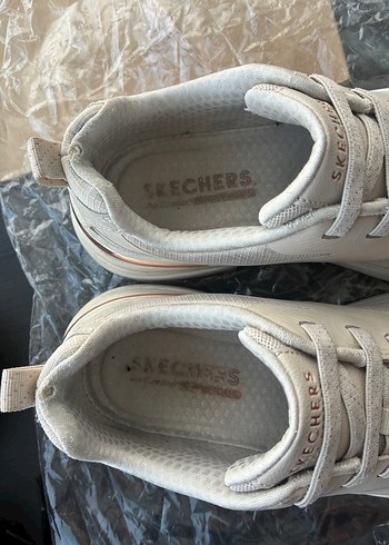 Beyaz Bağcıklı Kadın Spor Ayakkabı - Görsel 3