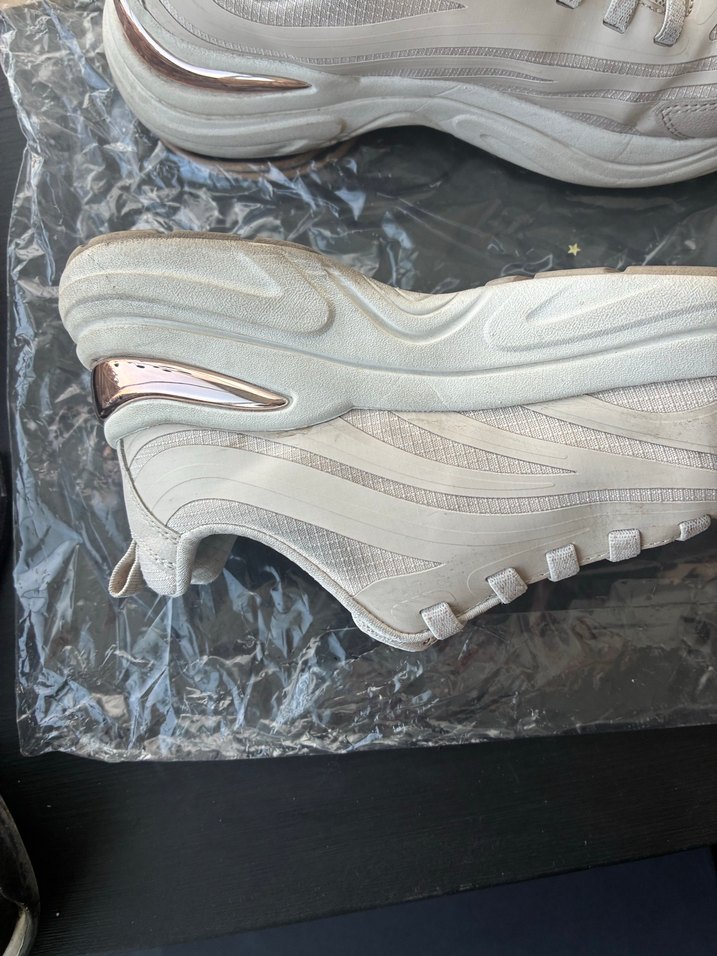 Beyaz Bağcıklı Kadın Spor Ayakkabı - Görsel 4