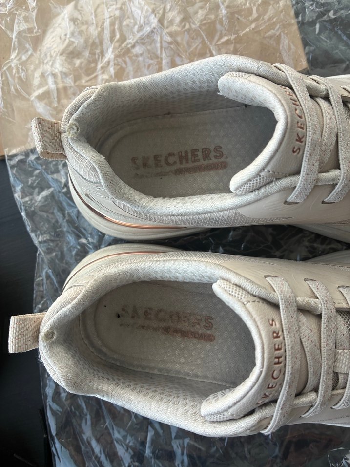 Beyaz Bağcıklı Kadın Spor Ayakkabı - Görsel 3