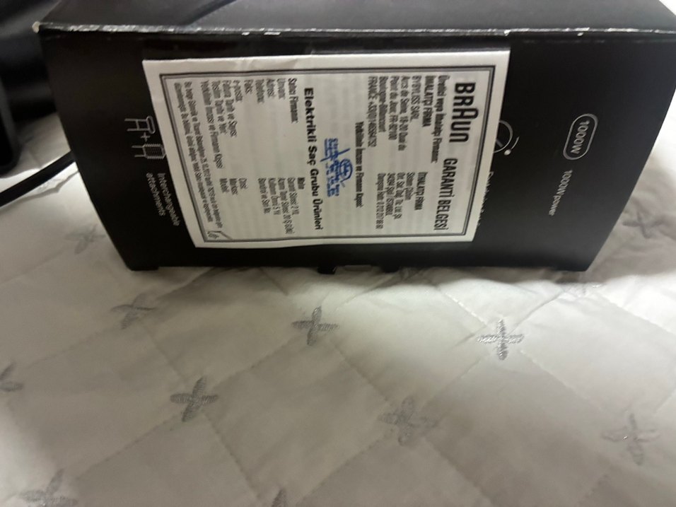 Braun Saç Şekillendirici Fırça  ve Kurutma 1000W Siyah - Görsel 4