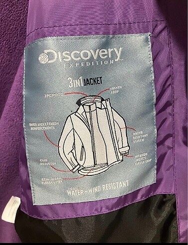 m Beden mor Renk Discovery Marka Polarli Mont