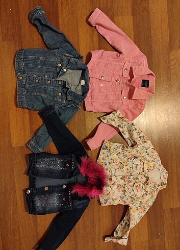 4 adet jean / kot ceket 