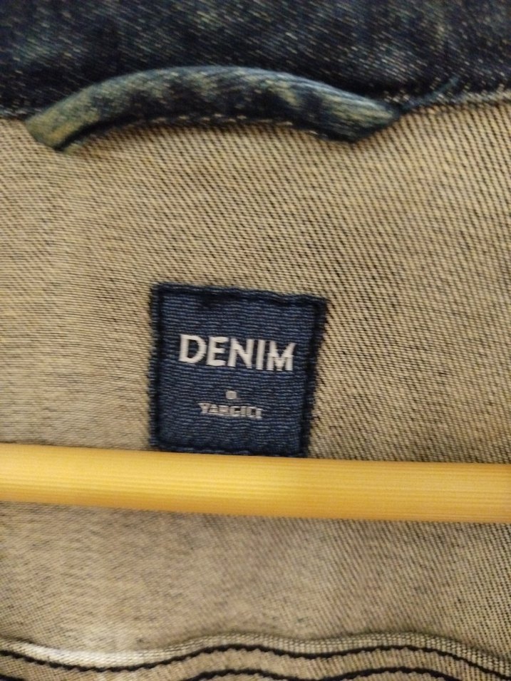 Düğmeli Kadın Mavi Denim Ceket - Görsel 3