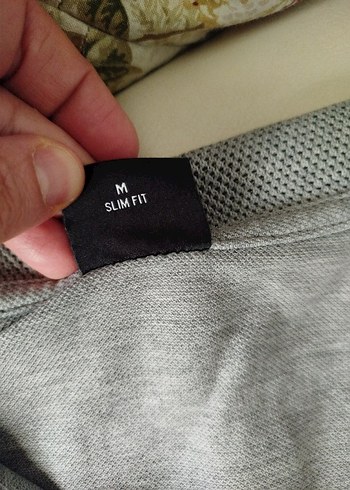 Gri Erkek Keten Polo Tişört - Görsel 3