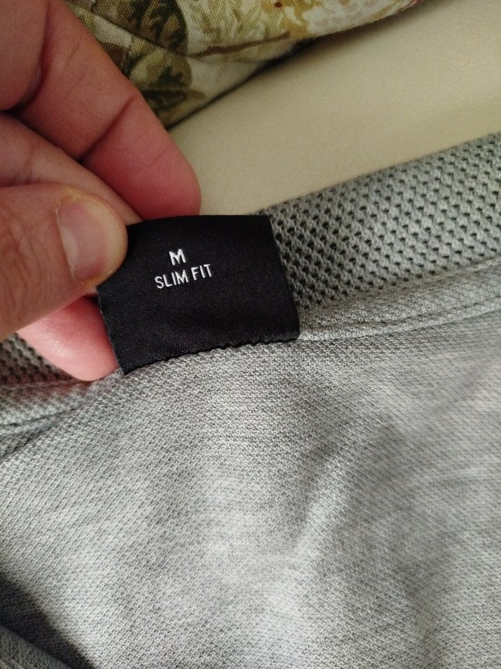 Gri Erkek Keten Polo Tişört - Görsel 3