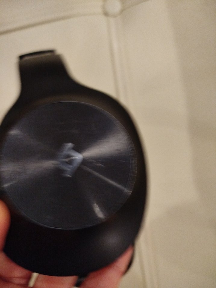 Siyah ve gri kulak üstü kablosuz kulaklık - Görsel 5