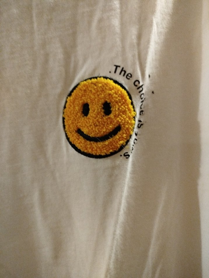 Beyaz Baskılı Oversize Erkek Tişört - Görsel 3