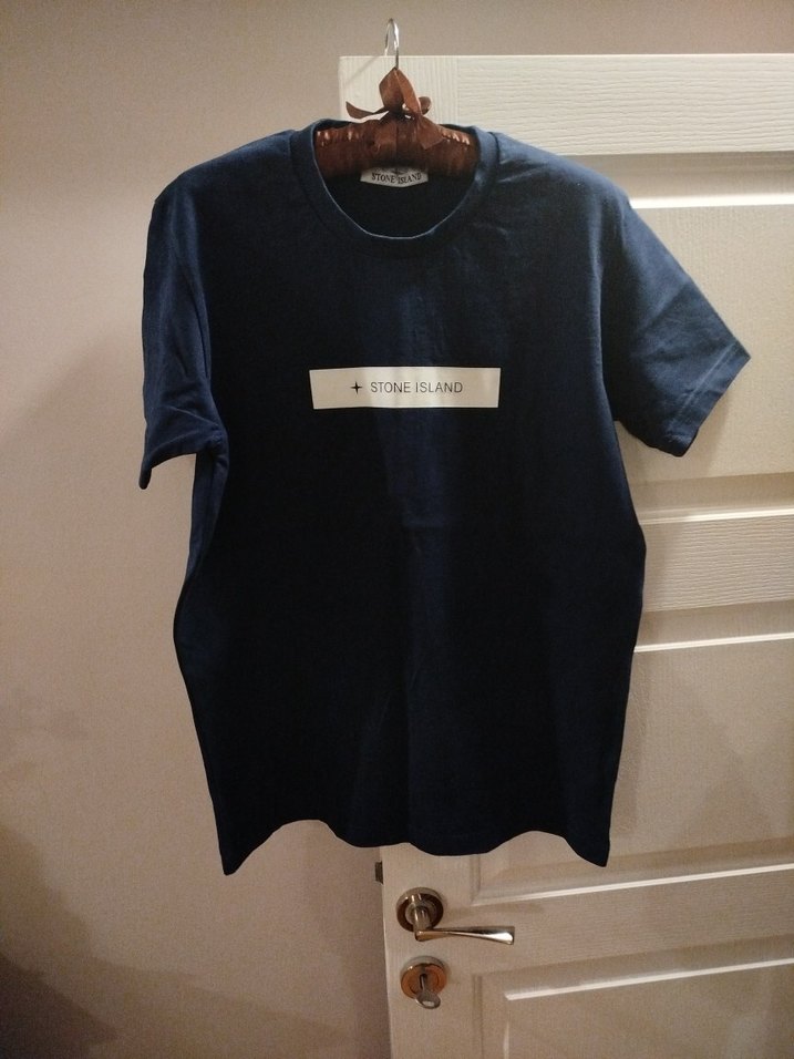 Navy Stone Island Baskılı Erkek Tişört - Görsel 4