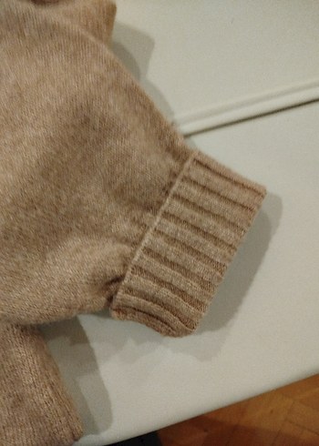 touch prive marka Bej Kadın Boğazlı Örgü Yün Kazak - Görsel 5