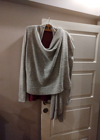 mavi marka Gri Midi Rahat Kesim Kadın Hırka - Görsel 2