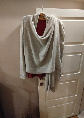 mavi marka Gri Midi Rahat Kesim Kadın Hırka - Görsel 3