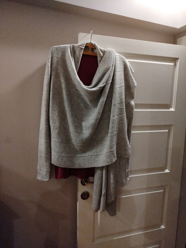 mavi marka Gri Midi Rahat Kesim Kadın Hırka - Görsel 2