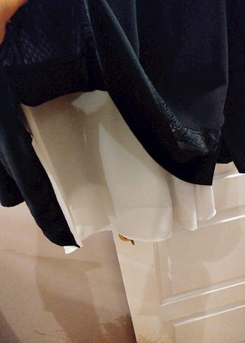 Siyah Drapeli Uzun Kollu Kadın Bluz - Görsel 6