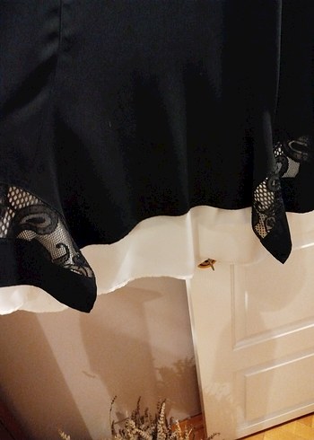 Siyah Drapeli Uzun Kollu Kadın Bluz - Görsel 2