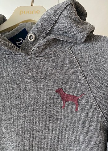 Gri Kapüşonlu Uzun Kollu Kadın Sweatshirt - Görsel 2