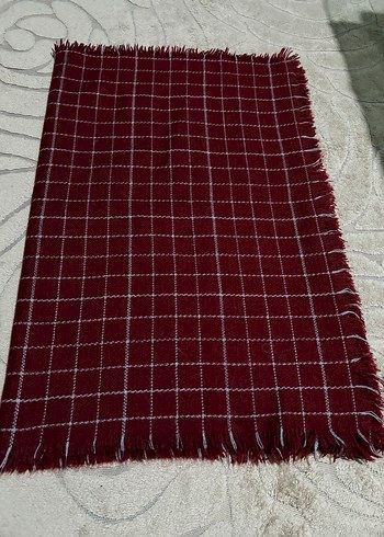 Bordo Örgü Kadın şal - Görsel 2