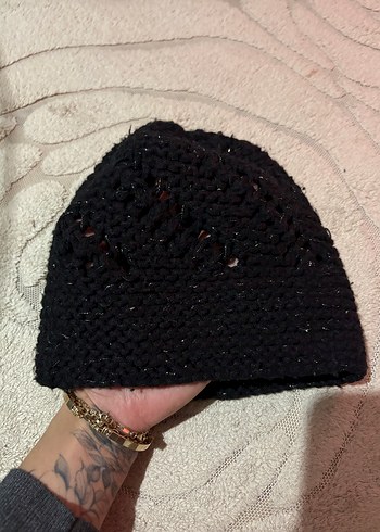 Kadın Örgü Siyah Bere - Görsel 2