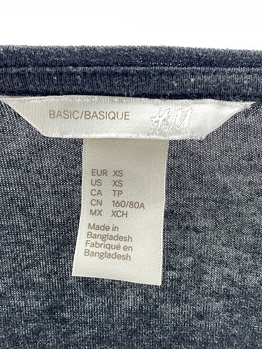 xs Beden gri Renk H&M Bluz %70 İndirimli.