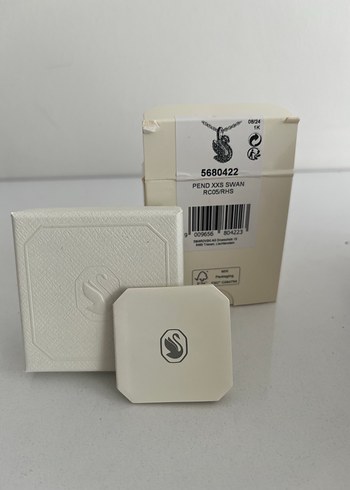 swarovski Mavi Mini Kuğu Zincir Kolye