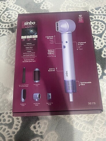 Sinbo 5i1 arada saç şekillendirici air wrap