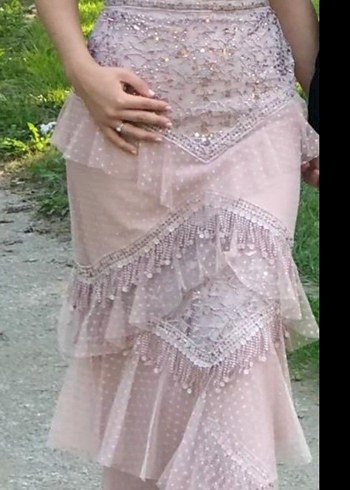 Pudra Pembe elbise